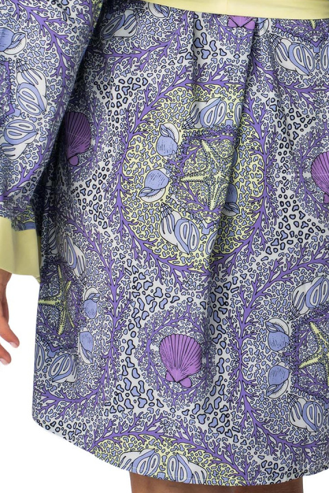 Kimono damskie szlafrok z kolorowym nadrukiem i wiązaniem m1 LA107 Kimono damskie szlafrok z kolorowym nadrukiem i wiązaniem m1 LA107