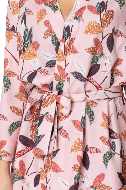 Szlafrok damski krótki kimono z wiskozy z nadrukiem m1 LA106 Szlafrok damski krótki kimono z wiskozy z nadrukiem m1 LA106