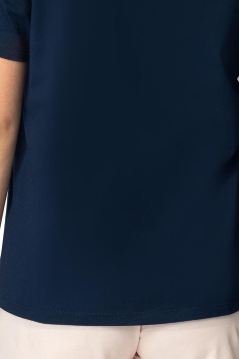 T-shirt damski koszulka z krótkim rękawem bawełniana granatowy LA109 T-shirt damski koszulka z krótkim rękawem bawełniana granatowy LA109