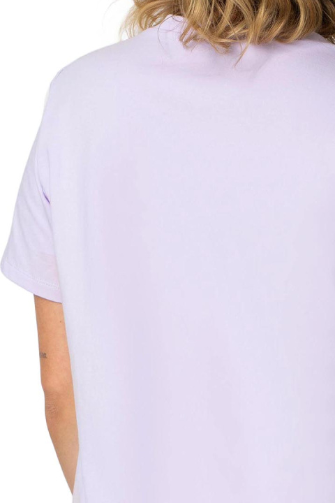 T-shirt damski koszulka z krótkim rękawem bawełniana wrzosowy LA109 T-shirt damski koszulka z krótkim rękawem bawełniana wrzosowy LA109