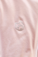 Bluzka damska z wiskozy z rozcięciami po bokach różowa LA029
