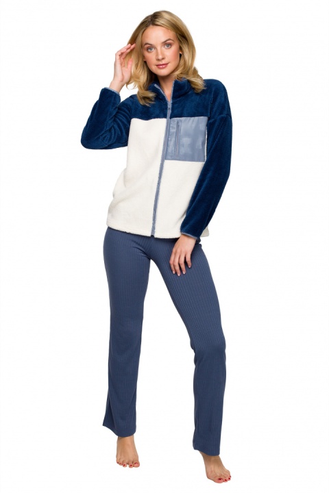Bluza damska pluszowa ciepła ze stójką rozpinana m4 LA115 Bluza damska pluszowa ciepła ze stójką rozpinana m4 LA115