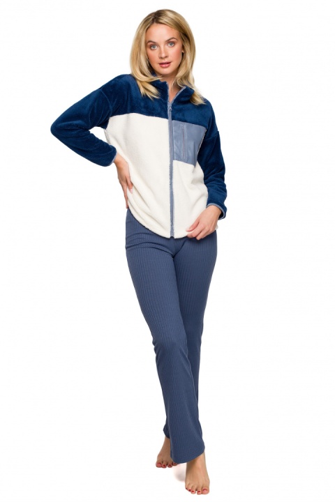 Bluza damska pluszowa ciepła ze stójką rozpinana m4 LA115 Bluza damska pluszowa ciepła ze stójką rozpinana m4 LA115