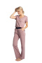 Spodnie damskie bawełniane od piżamy do spania wrzosowe LA016