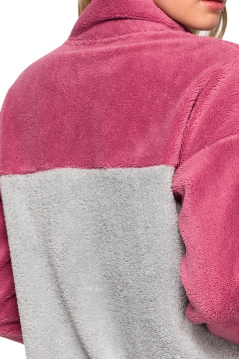 Bluza damska pluszowa ciepła ze stójką rozpinana m2 LA115 Bluza damska pluszowa ciepła ze stójką rozpinana m2 LA115