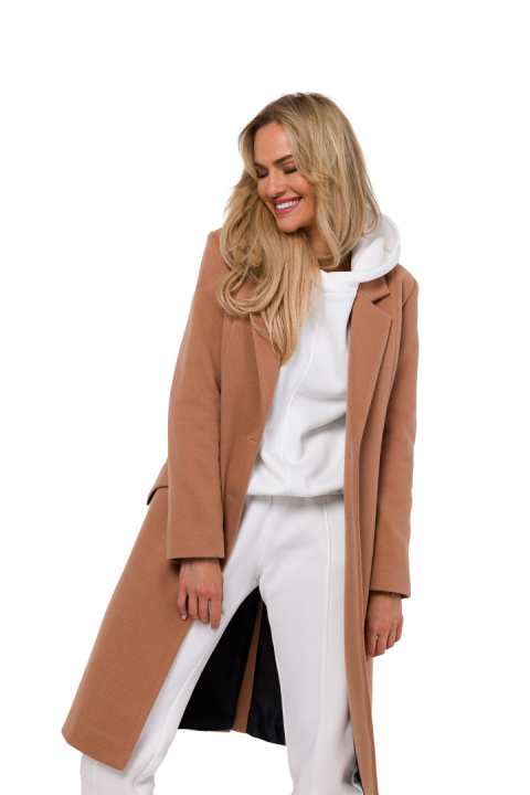 Bluza damska z kapturem dresowa sportowa dzianina z gumą ecru me759 Bluza damska z kapturem dresowa sportowa dzianina z gumą ecru me759