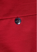 Sukienka mini rozkloszowana dopasowana dekolt V dzianinowa czerwona me786
